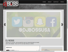 Tablet Screenshot of djboss.com